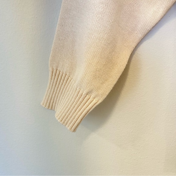 Henry Duvall Toddler Ivory Crewneck Sweater Size 2T 95% Cotton 5% Cashmere - Picture 4 of 7